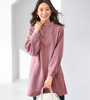 BELLUNA（ベルーナ）の「ふんわり素材軽ぽかチュニックワンピース（チュニック）」｜詳細画像