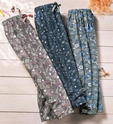 ルフラン（ルフラン）の「【３本組】コットン１００％の柄パンツ（フルレングスパンツ）」