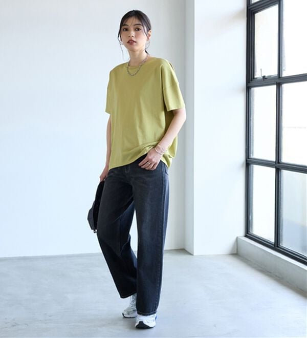 BELLUNA（ベルーナ）の「シュッと体型カバー！コクーンTシャツ（カットソー）」｜詳細画像
