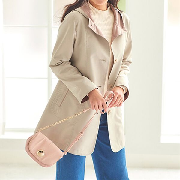 BELLUNA（ベルーナ）の「花粉対策！配色スプリングコート（ハーフコート）」｜詳細画像