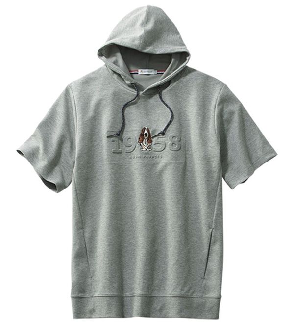 「＜ハッシュパピー＞パーカーＴシャツ（メンズパーカー）」｜グレー
