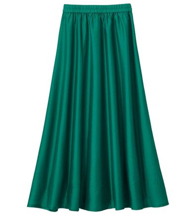 VINNO（ヴィノ）の「シャイニーローンマキシスカート（ロングスカート）」