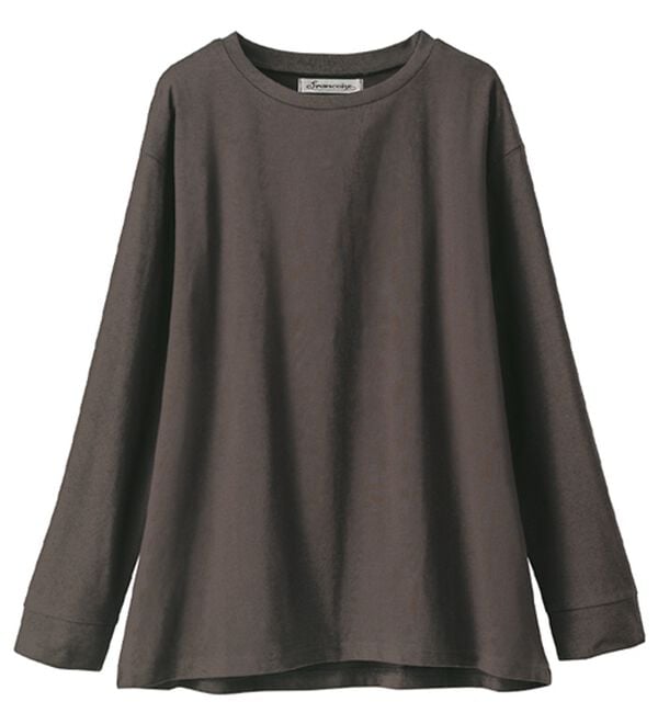 BELLUNA（ベルーナ）の「綿１００％大人顔サマ見え裾タックデザインプルオーバー（カットソー）」｜詳細画像