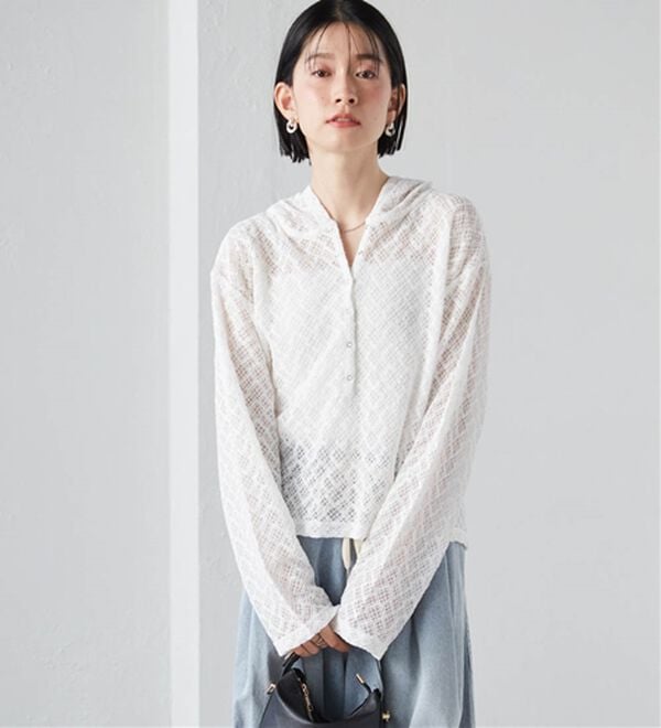 RANAN（ラナン）の「レースフーディートップス（カットソー）」｜詳細画像