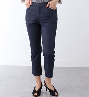 BELLUNA（ベルーナ）の「ウルトラ美脚ストレッチアンクルパンツ（クロップドパンツ）」｜デニム調