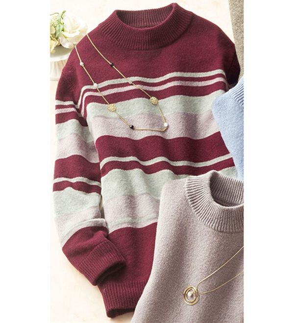 選べる！洗えるぬくもりウール100％セーター - ベルーナ【公式】