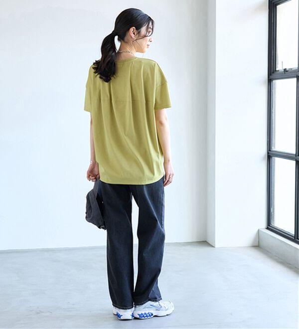 BELLUNA（ベルーナ）の「シュッと体型カバー！コクーンTシャツ（カットソー）」｜詳細画像