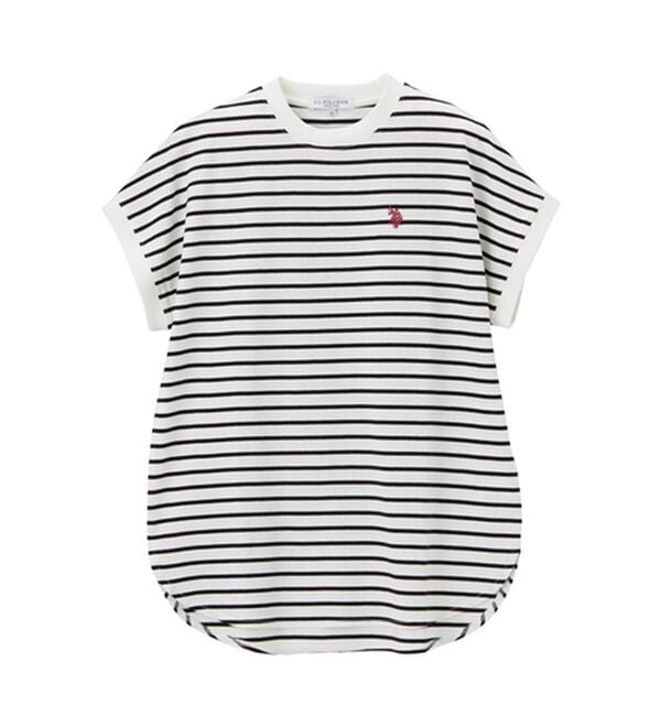 GeeRA（ジーラ）の「【新色追加】【ＵＳ．ＰＯＬＯ．ＡＳＳＮ】綿100％フレンチスリーブＴシャツ（Tシャツ）」｜詳細画像