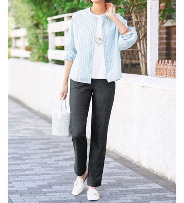 ルフラン（ルフラン）の「【３本組】ジャージみたいなはき心地！さらり快適パンツ（フルレングスパンツ）」｜詳細画像