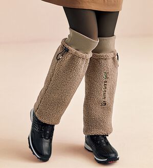 BELLUNA（ベルーナ）の「あったかボアレッグウォーマー（スポーツウェア）」｜モカベージュ
