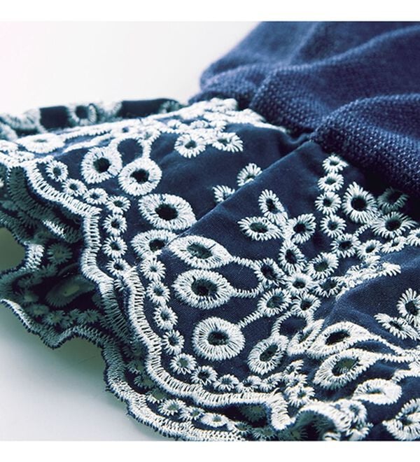 BELLUNA（ベルーナ）の「かのこ素材刺しゅうデザインプルオーバー（チュニック）」｜詳細画像