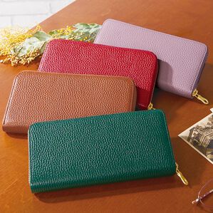 「日本製はっ水レザー　コインスルー財布（財布・パスケース）」｜詳細画像