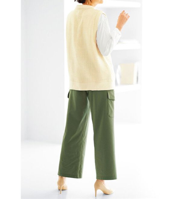 BELLUNA（ベルーナ）の「ツイード調素材Ｖネックデザインベスト（ベスト）」｜詳細画像