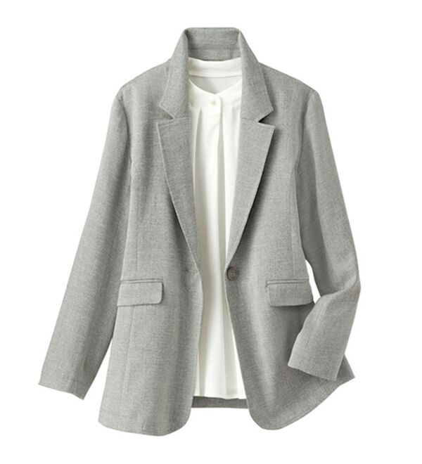 BELLUNA（ベルーナ）の「＜楽スタフィット＞テーラードジャケット（テーラードジャケット）」｜詳細画像