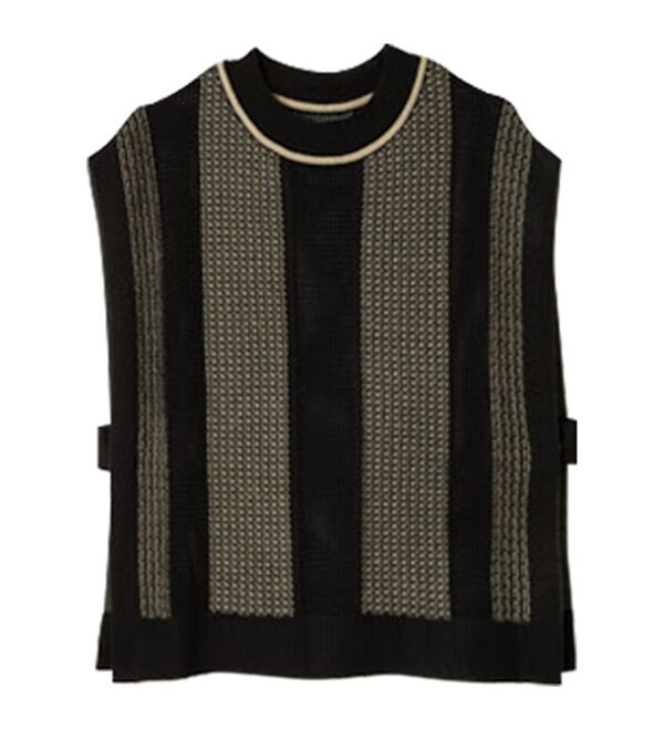 ジャカード素材サマーニットベスト - ベルーナ【公式】