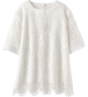 BELLUNA（ベルーナ）の「【Ｌａｇｒｉｌｕａ】華やかスカラップレースデザインブラウス（ブラウス）」｜オフ白