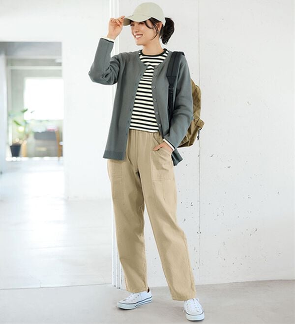 BELLUNA（ベルーナ）の「《ＨｕｇＲｅａｍコットン》オーガニックコットン１００％プルオーバー（Tシャツ）」｜詳細画像