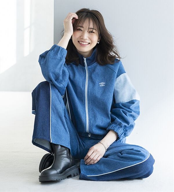 BELLUNA（ベルーナ）の「【ｕｍｂｒｏ】切替デニムジャケット（ブルゾン）」｜詳細画像