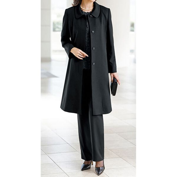 BELLUNA（ベルーナ）の「はっ水加工フォーマルコート（ライナー付）（ロングコート）」｜詳細画像