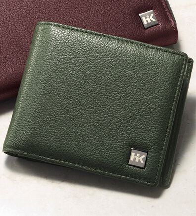 「＜ヒロココシノ・オム・ベーシック＞ソフトレザー折財布（メンズ財布・パスケース）」