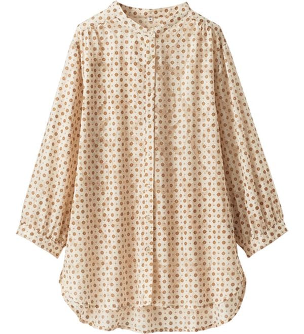 BELLUNA（ベルーナ）の「ジャカード素材花柄プリントチュニック（チュニック）」｜アイボリー系