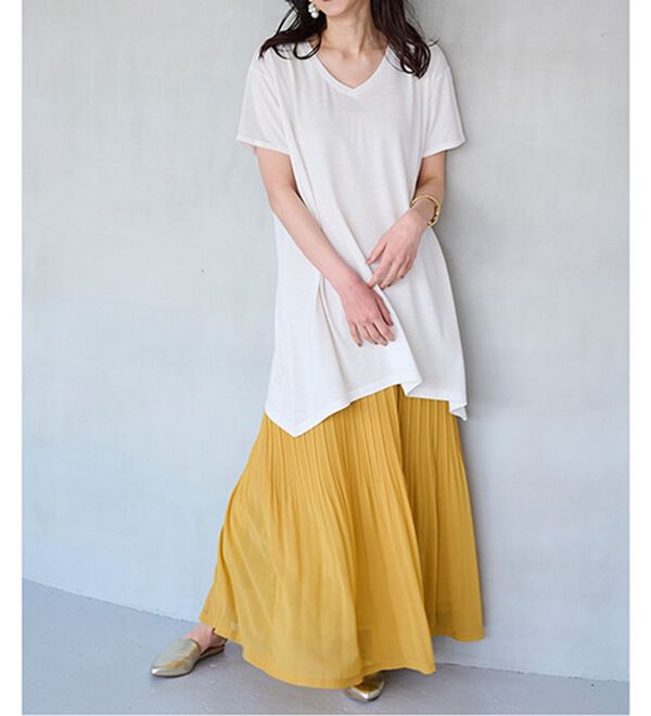 RANAN（ラナン）の「シフォンプリーツマキシスカート（ロングスカート）」｜詳細画像