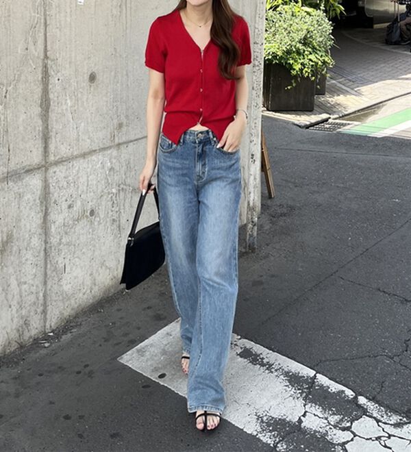 GeeRA（ジーラ）の「ホックデザインサマーカーディガン（ニットカーディガン）」｜詳細画像