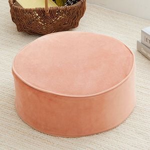 iellio（イエリオ）の「便利な極厚フロアクッション＜マルチクッション・座布団クッション・シートクッション・床座り用クッション・スツール・北欧風＞（クッション・クッションカバー）」｜サーモンピンク