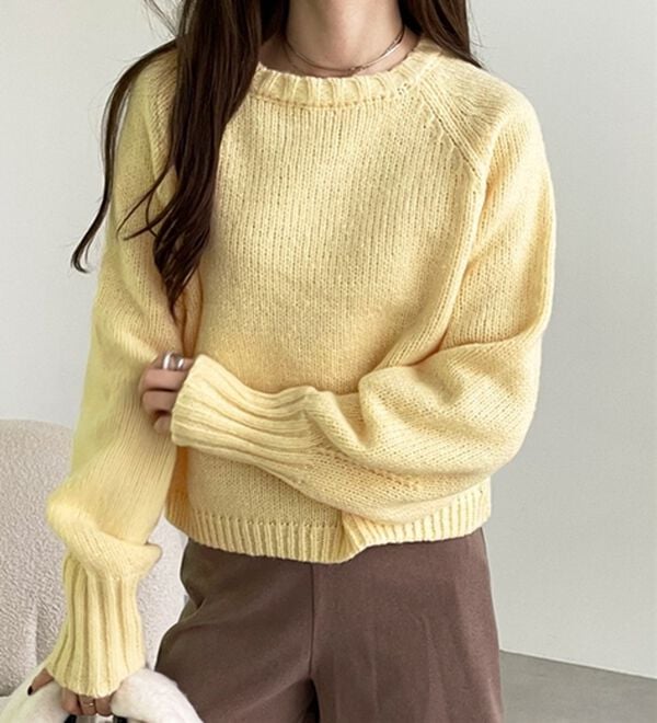 GeeRA（ジーラ）の「ボリュームスリーブショートニット（ニット・セーター）」｜詳細画像