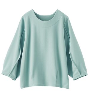 BELLUNA（ベルーナ）の「袖ボリュームタックプルオーバー（カットソー）」｜ブルー