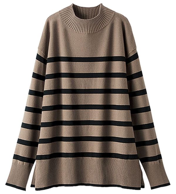 BELLUNA（ベルーナ）の「【新色追加】もちもち素材ハイネックニットプルオーバー（ニット・セーター）」｜詳細画像