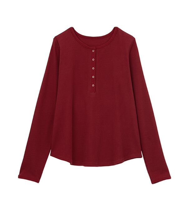 RANAN（ラナン）の「ヘンリーネックワッフルロンＴ（カットソー）」｜詳細画像