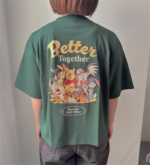 BELLUNA（ベルーナ）の「＜Disney＞【プー】バックプリントボックスシルエットTシャツ（Tシャツ）」｜詳細画像