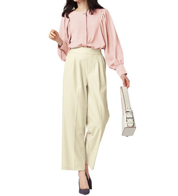 RANAN（ラナン）の「機能付！ギャザーボリューム袖ブラウス（ブラウス）」｜詳細画像