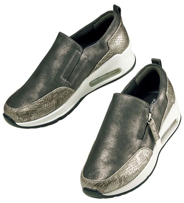 ルフラン（ルフラン）の「パイソン切替４Ｅエアソールスニーカー（スニーカー）」｜ブラック