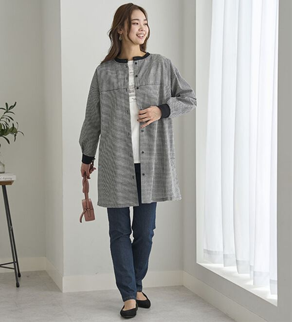 BELLUNA（ベルーナ）の「着回し３通り！綿１００％ハウスチュニック（チュニック）」｜詳細画像