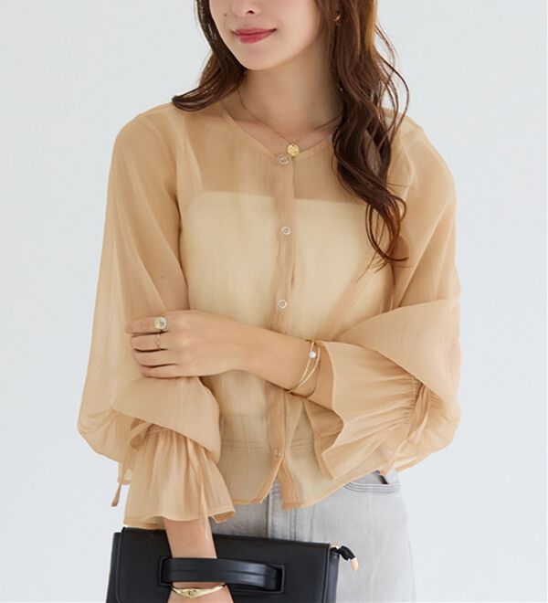 alotta（アロッタ）の「シアーブラウスカーディガン（その他カーディガン）」｜詳細画像