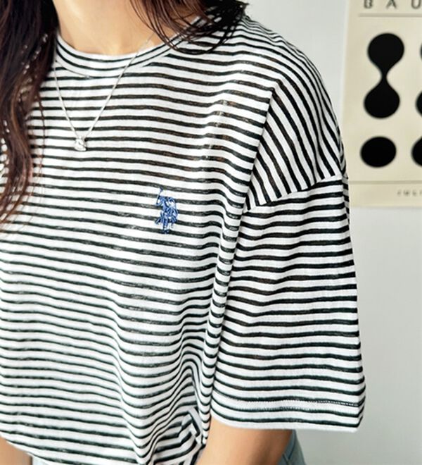 GeeRA（ジーラ）の「【Ｕ．Ｓ．　ＰＯＬＯ　ＡＳＳＮ．】スラブシアーTシャツ（Tシャツ）」｜詳細画像