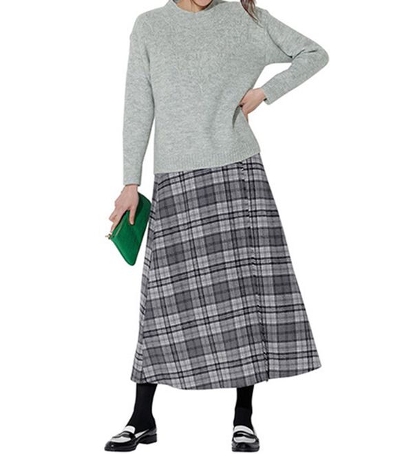 RANAN（ラナン）の「透かし編デザインハイネックニット（ニット・セーター）」｜詳細画像