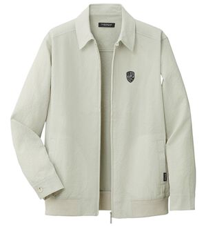 「＜ダンロップ・リファインド＞接触冷感サッカーブルゾン（メンズブルゾン）」｜グレージュ