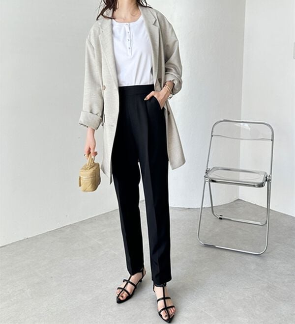 GeeRA（ジーラ）の「美脚きれい魅せ！テーパードパンツ（フルレングスパンツ）」｜詳細画像