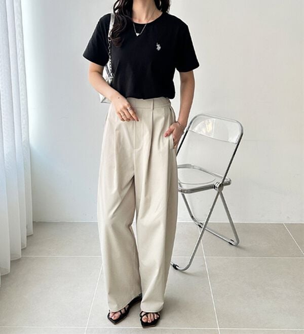 GeeRA（ジーラ）の「【ＵＳ．ＰＯＬＯ．ＡＳＳＮ】接触冷感ワンポイント刺繍Ｔシャツ（Tシャツ）」｜詳細画像