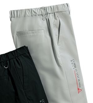 「＜コムルヴァン・オム・ゴルフ＞快適ストレッチ中わたパンツ（メンズフルレングスパンツ）」｜ライトグレー