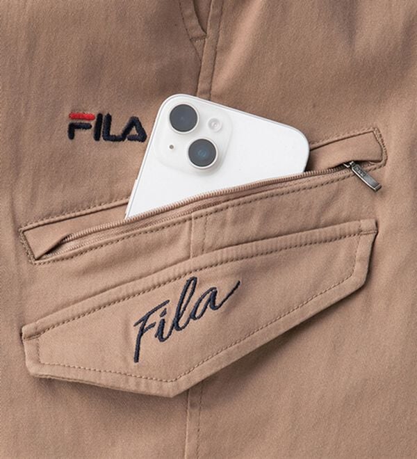 「＜フィラ＞素材で選べる！コットンストレッチカーゴ（メンズフルレングスパンツ）」｜詳細画像