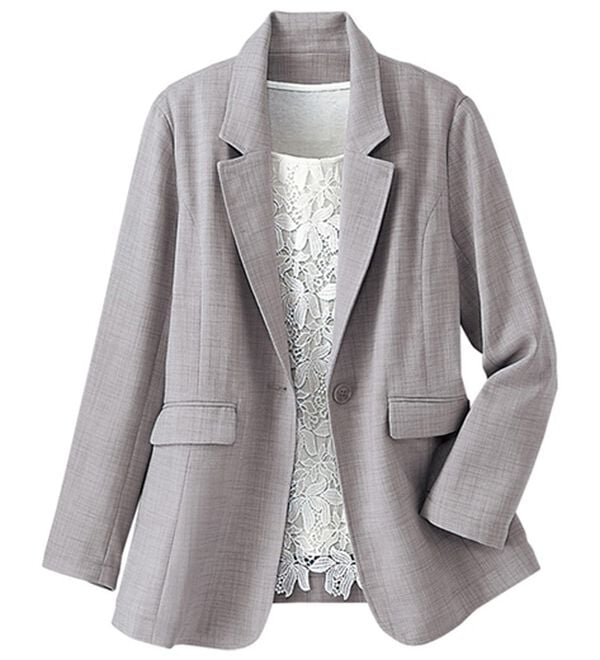 BELLUNA（ベルーナ）の「＜楽スタフィット＞テーラードジャケット（テーラードジャケット）」｜詳細画像