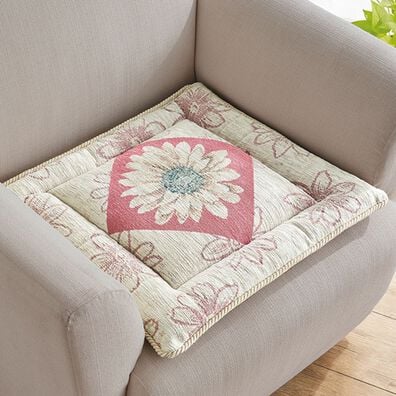 「イタリア製ジャカード織シートクッション「マルゲリータ」（クッション・クッションカバー）」