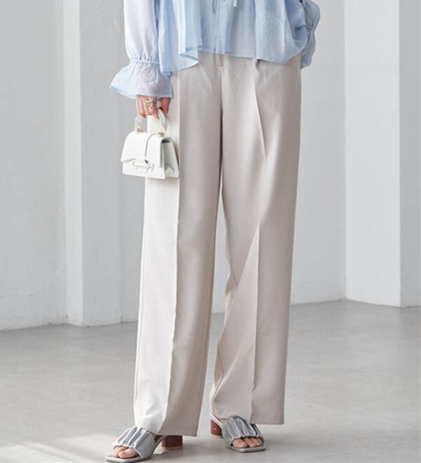 RANAN（ラナン）の「ハイウエストジップワイドパンツ（ワイドパンツ・ガウチョ）」｜詳細画像