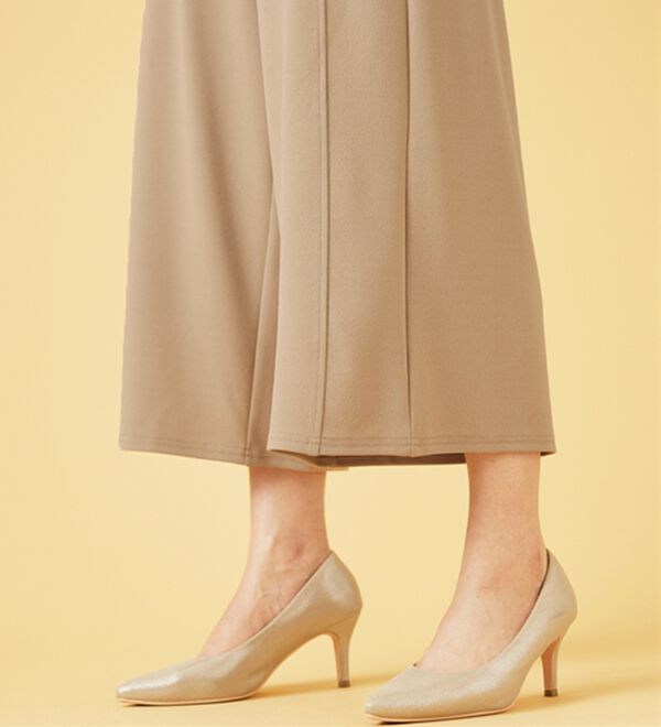 BELLUNA（ベルーナ）の「ジョーゼット素材サイドボタンワイドパンツ（ワイドパンツ・ガウチョ）」｜詳細画像