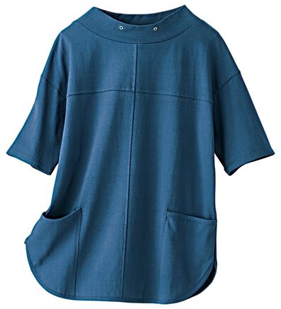 BELLUNA（ベルーナ）の「抗菌防臭綿１００％切替デザインプルオーバー（カットソー）」