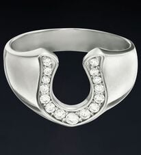 「馬蹄シルバーリング（メンズリング）」